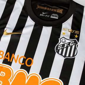 Camisa Santos Away 2012/13 - Retrô Nike Masculino - Branco e Preto