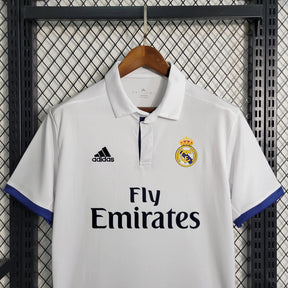 Camisa Real Madrid Home 2016/17 - Retrô Adidas Masculina - Branca