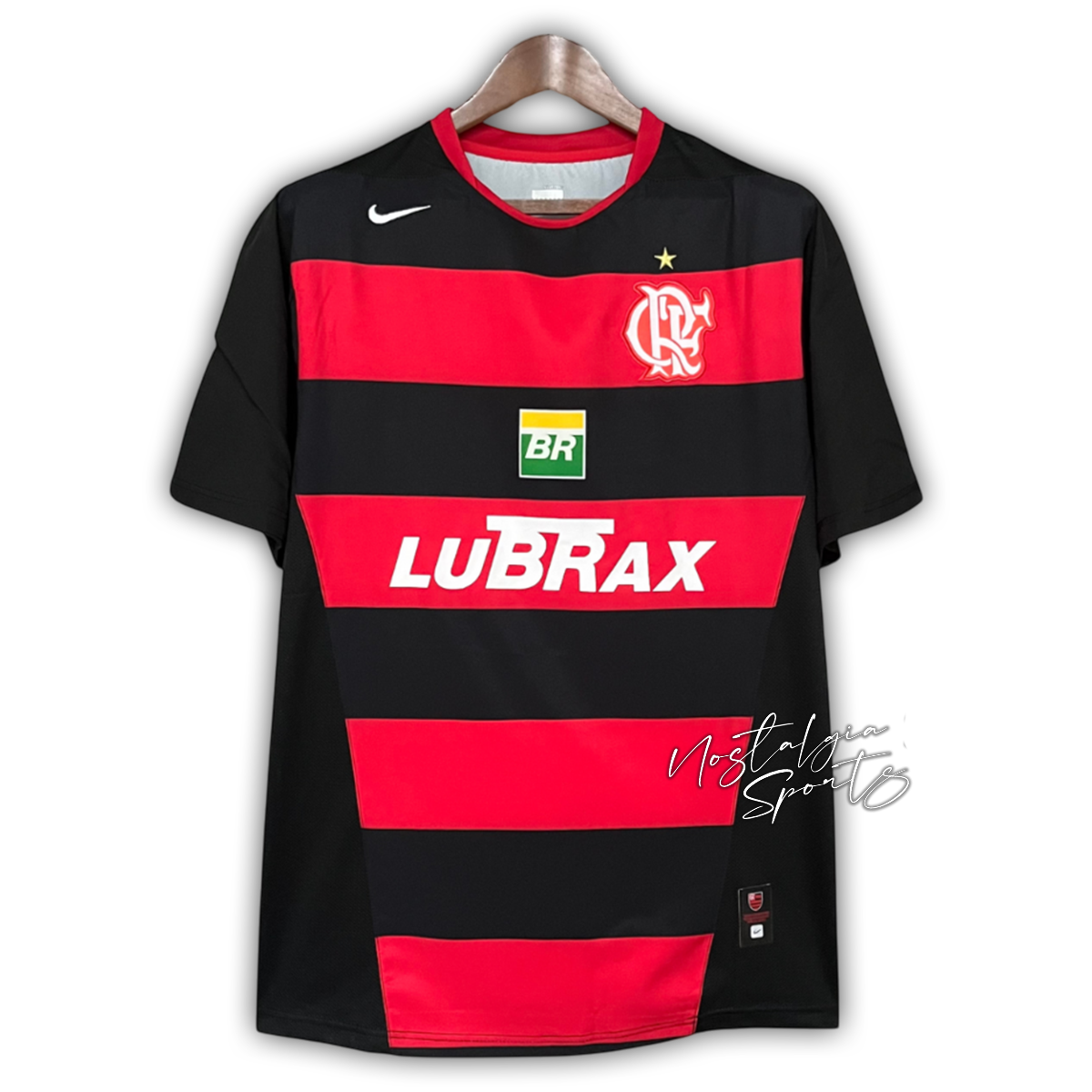 Camisa Flamengo Third 2005/06 - Retrô Nike Masculino - Preto e Vermelho