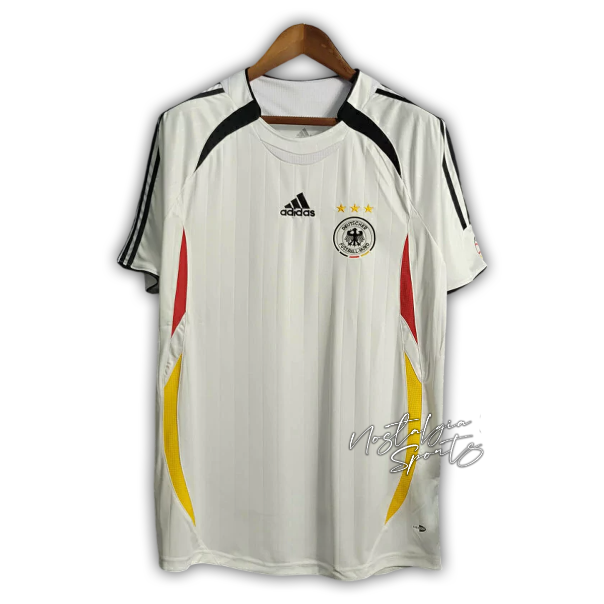 Camisa Alemanha Home 2006 - Retrô Adidas Masculino - Branco