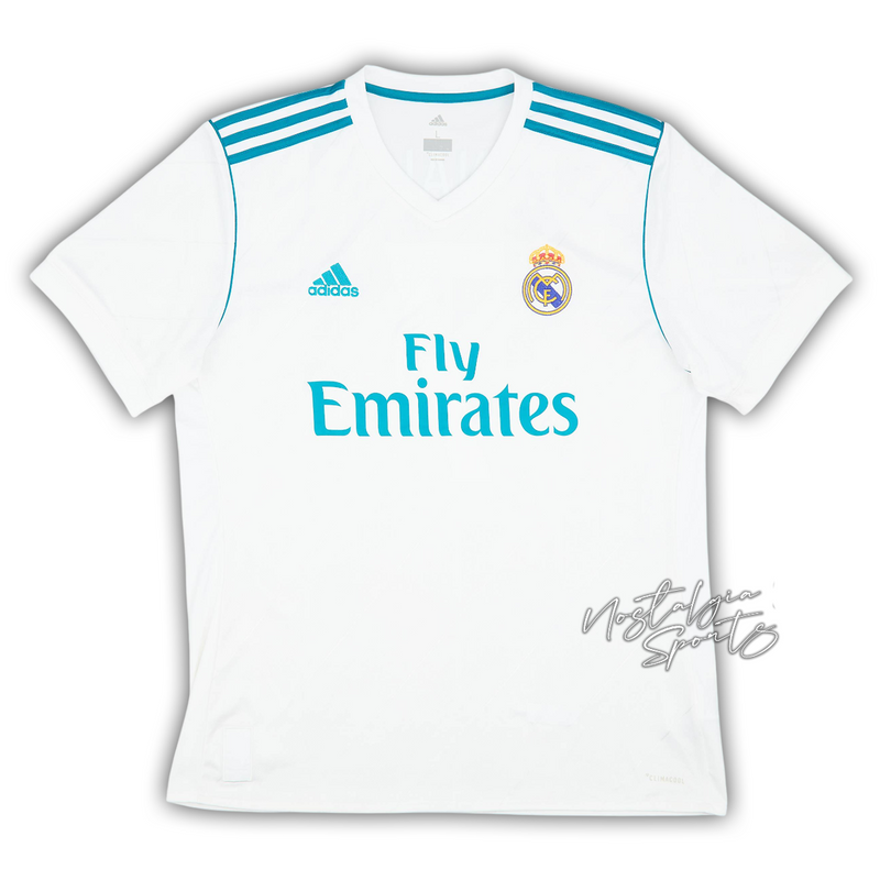 Camisa Real Madrid I 2017/18 - Retrô Adidas