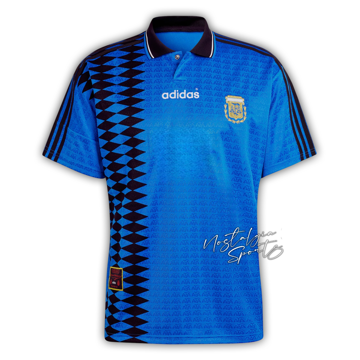 Camisa Argentina Away 1994 - Retrô Adidas Masculino - Azul