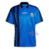 Camisa Argentina Away 1994 - Retrô Adidas Masculino - Azul