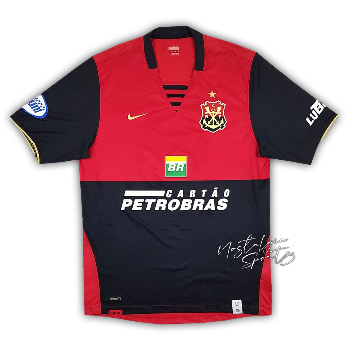 Camisa Flamengo Third 2007/08 - Retrô Nike Masculino - Vermelho e Preto