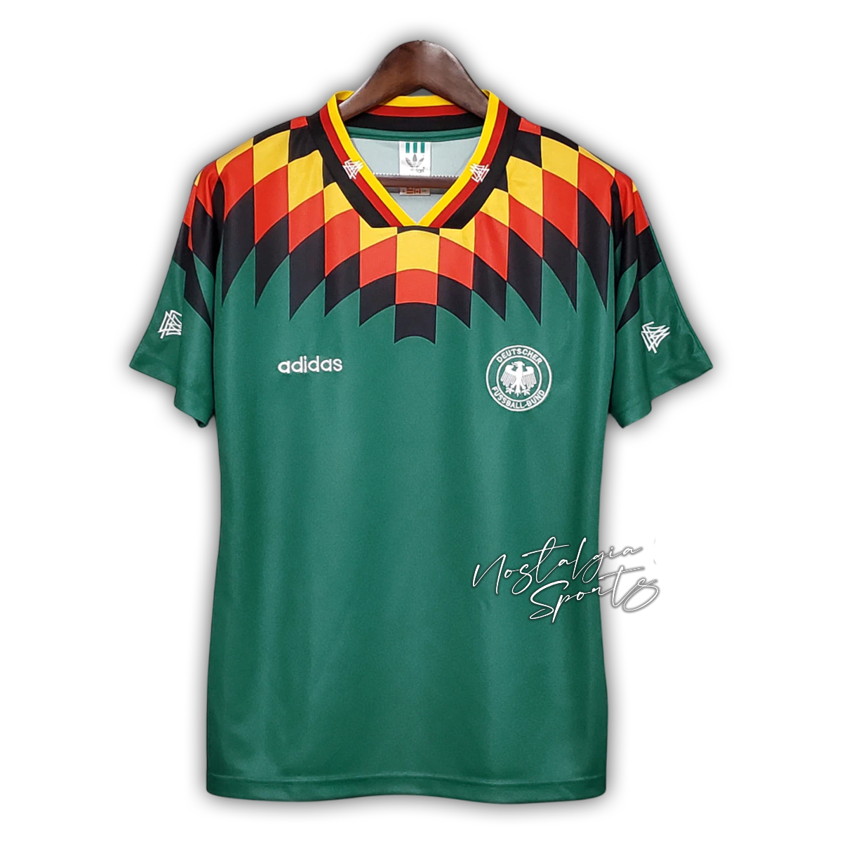 Camisa Alemanha Away 1994 - Retrô Adidas Masculino - Verde