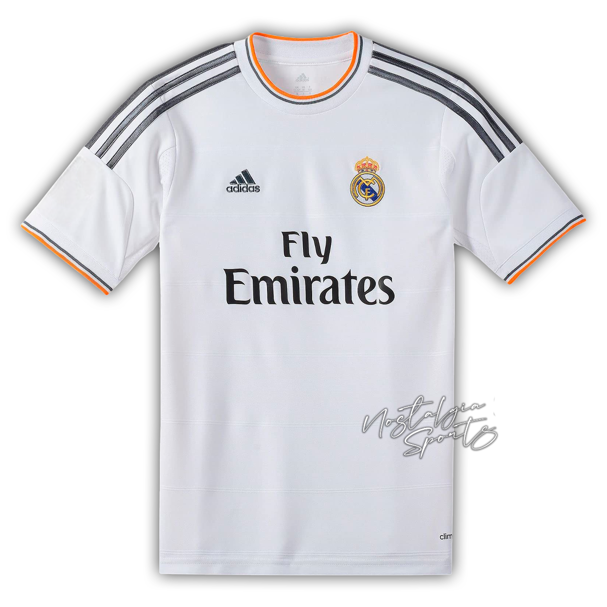 Camisa Real Madrid Home 2013/14 - Retrô Adidas Masculina - Branca