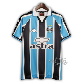 Camisa Grêmio Home 2000/01 - Retrô Kappa Masculino - Tricolor