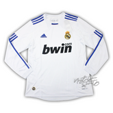 Camisa Real Madrid Home 2010/11 Manga Longa - Retrô Adidas Masculina - Branca