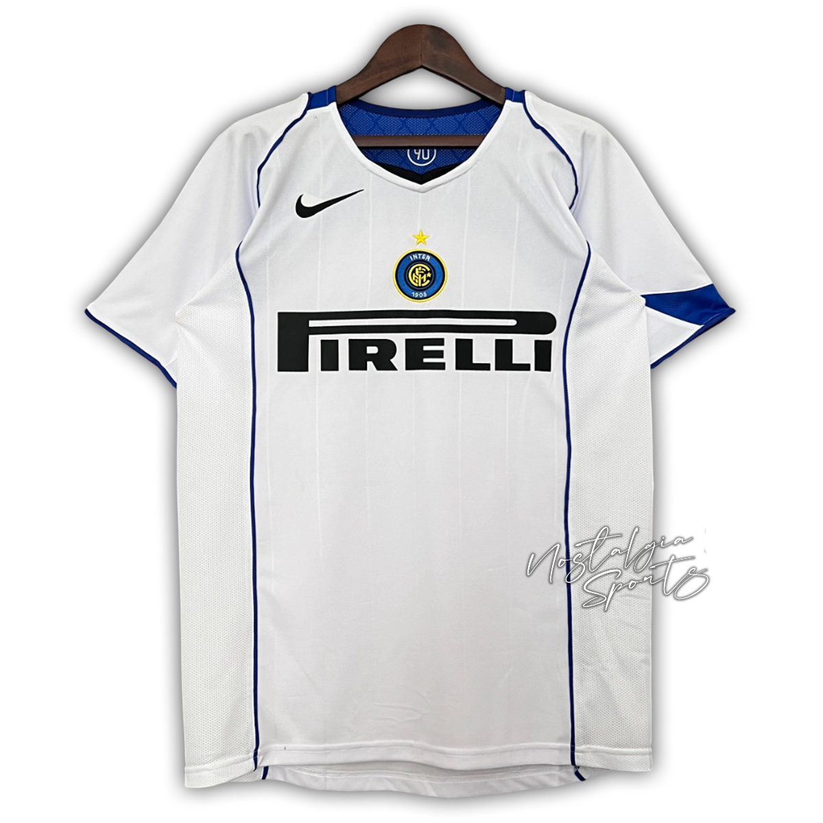Camisa Inter de Milão Away 2004/05 - Retrô Nike Masculino - Branco