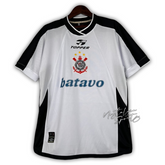 Camisa Corinthians Home Mundial 2000/01 - Retrô Topper Masculino - Branco