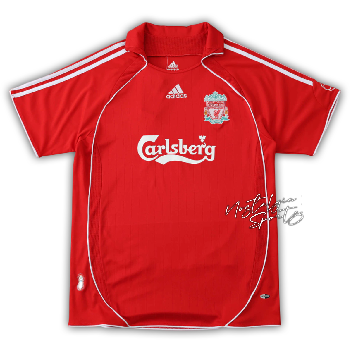 Camisa Liverpool Home 2006/07 - Retrô Adidas Masculino - Vermelho