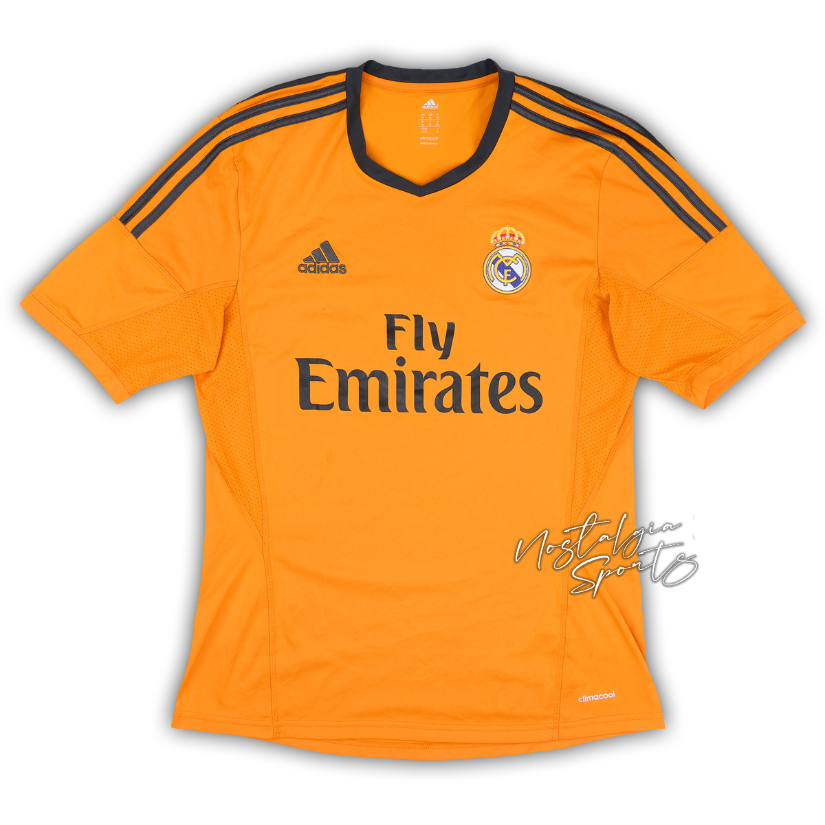 Camisa Real Madrid Third 2013/14 - Retrô Adidas Masculina - Laranja