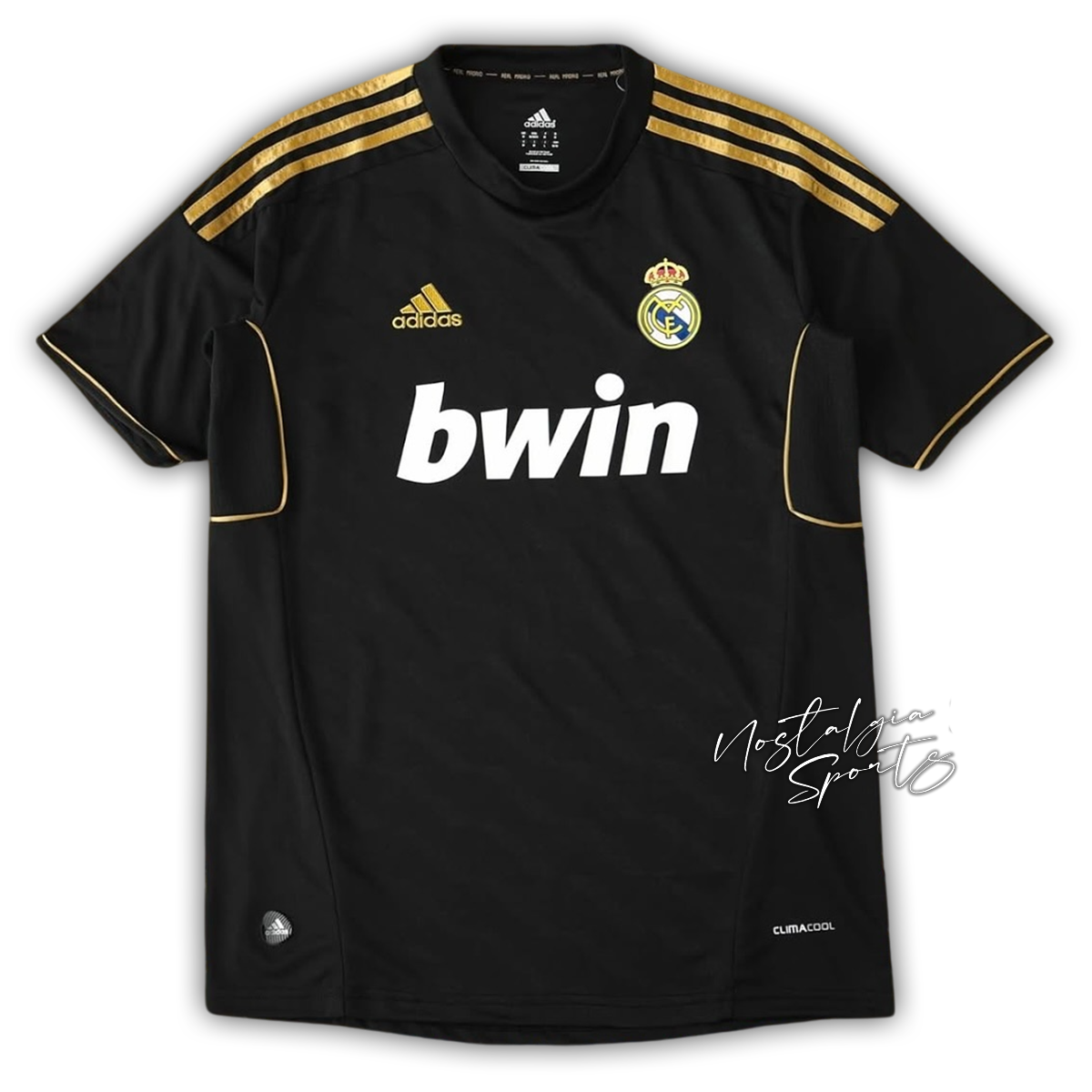 Camisa Real Madrid Away 2011/12 - Retrô Adidas Masculino - Preto