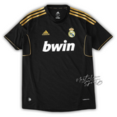Camisa Real Madrid Away 2011/12 - Retrô Adidas Masculino - Preto