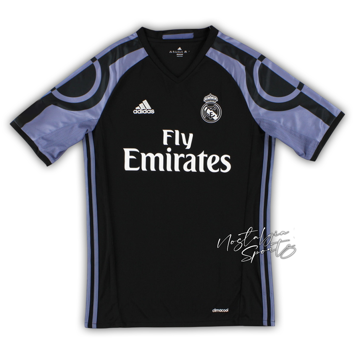 Camisa Real Madrid Third 2016/17 - Retrô Adidas Masculina - Preta