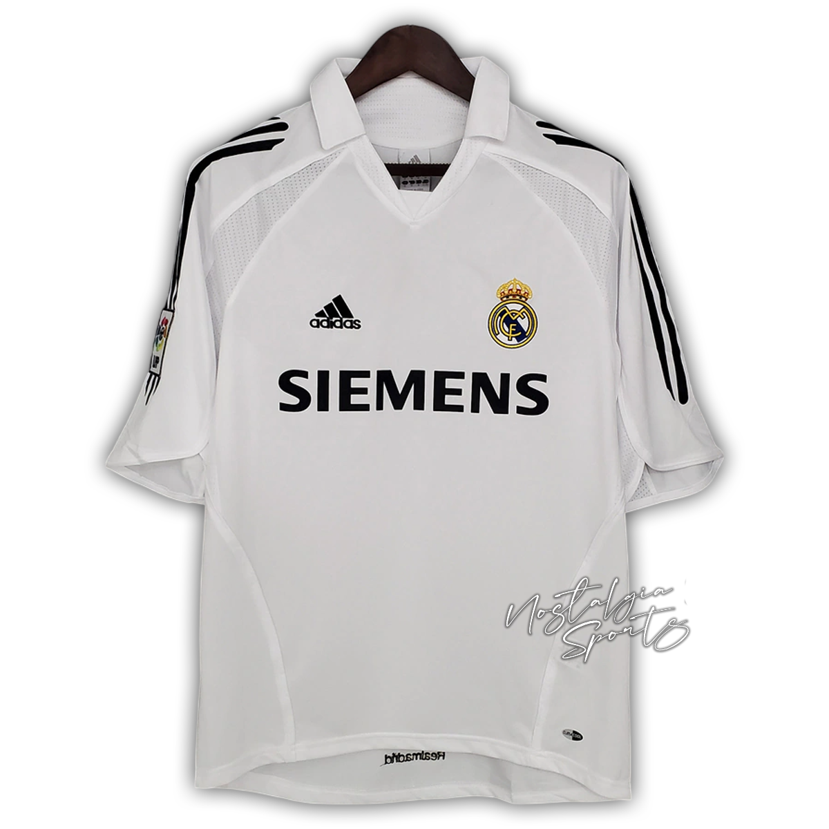 Camisa Real Madrid Home 2005/06 - Retrô Adidas Masculina - Branca