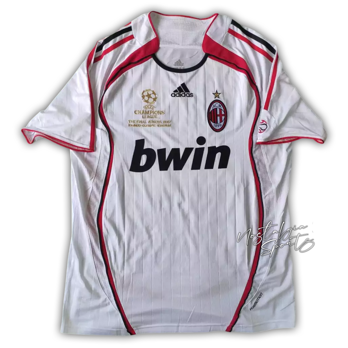 Camisa AC Milan Away 2006/07 - Retrô Adidas Masculino - Branco