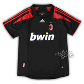 Camisa AC Milan Third 2007/08 - Retrô Adidas Masculino - Preto
