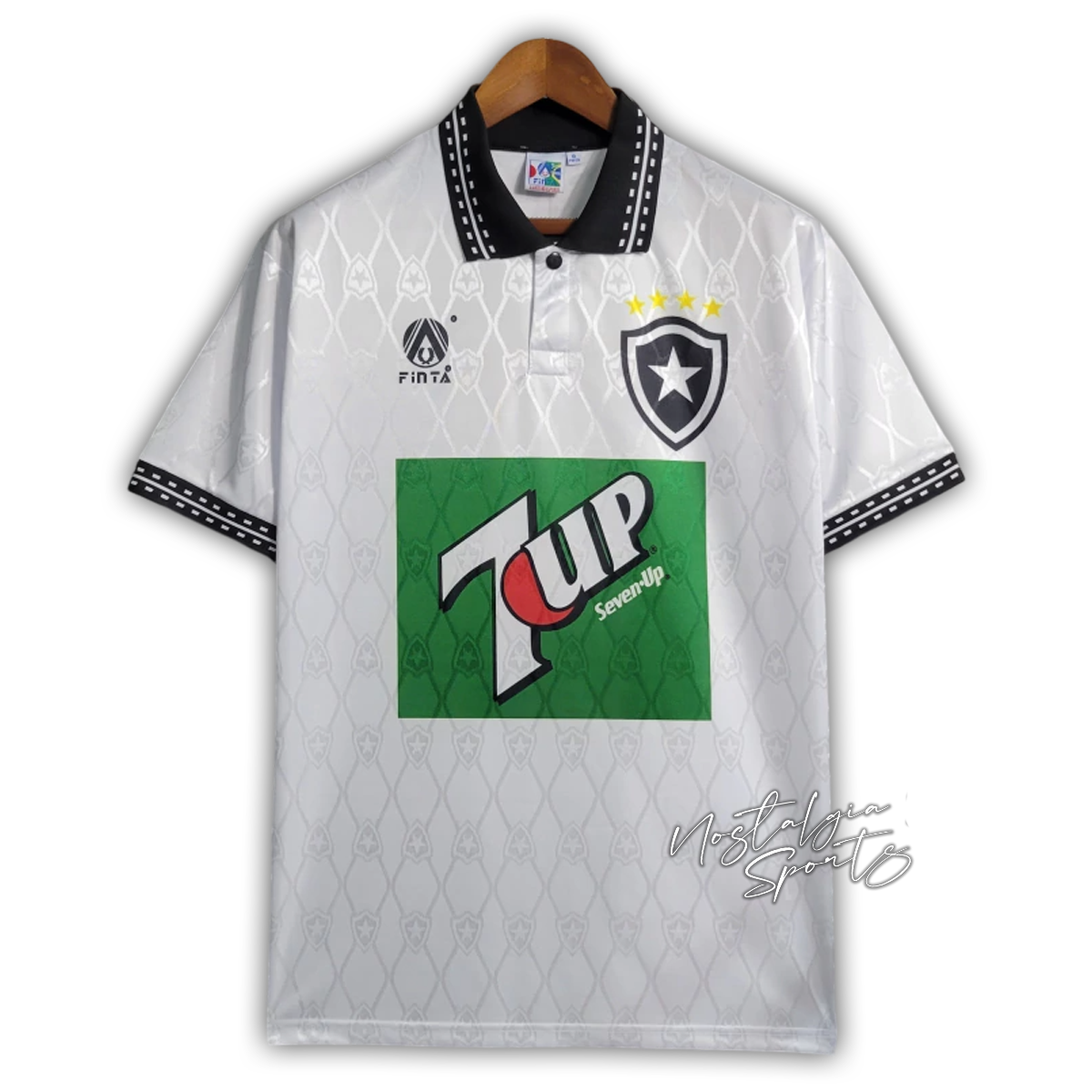 Camisa Botafogo Away 1995/96 - Retrô Finta Masculino - Branco